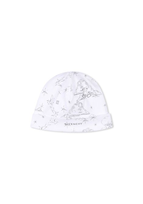 Set Pigiama, Bavaglino e Berretto Con Stampa GIVENCHY KIDS | H30613M01